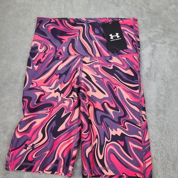 Womens Under Armour Active‎ Compression Shorts size X-Small Abstract colorful - Picture 1 of 11